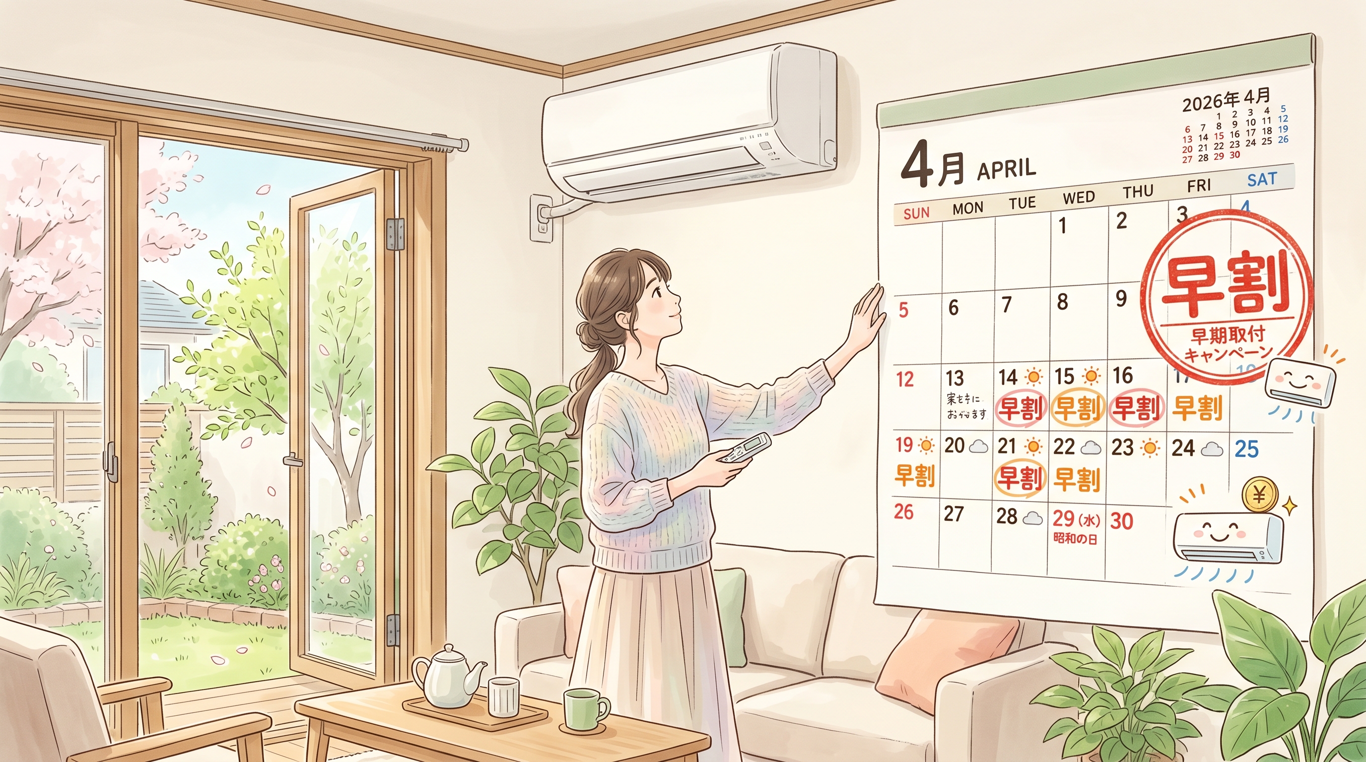 エアコンクリーニングの安い時期