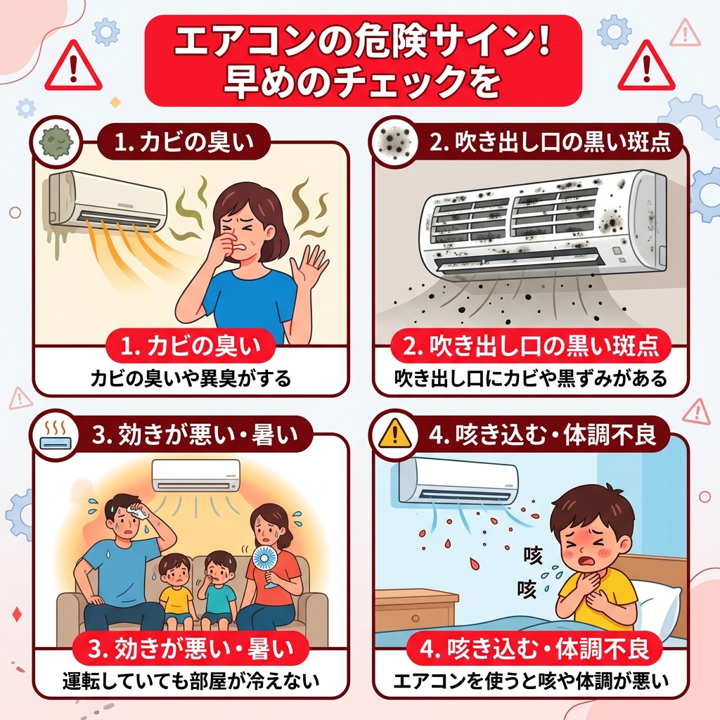 エアコンの危険サイン
