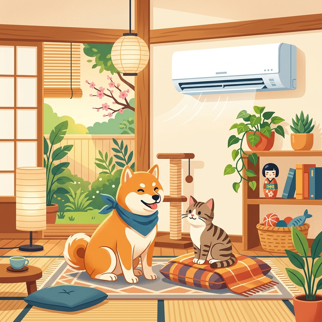 犬猫がいる家のエアコン