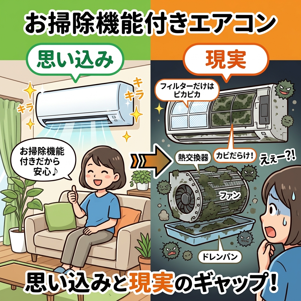 お掃除機能の思い込みvs現実