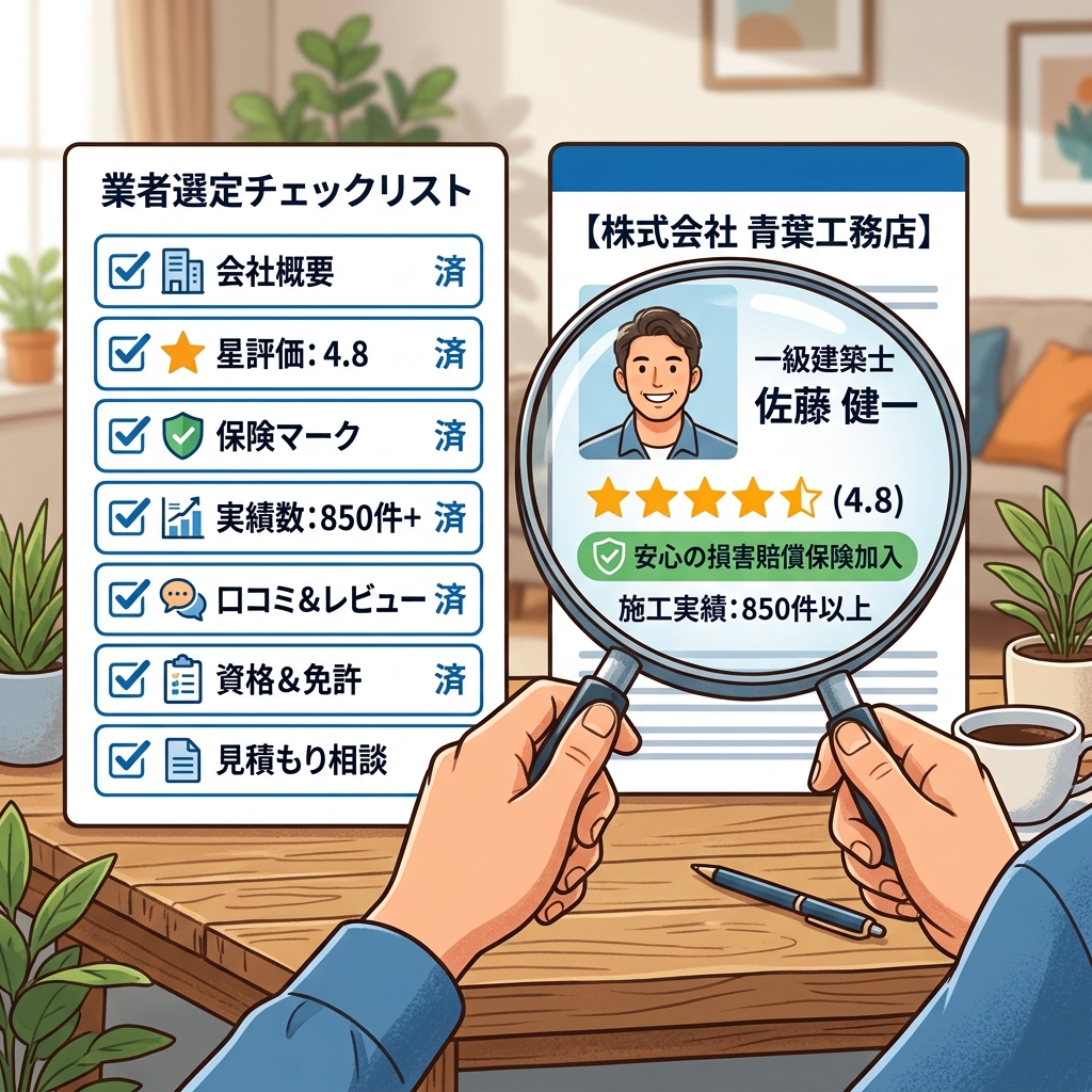 業者選びのチェックリスト